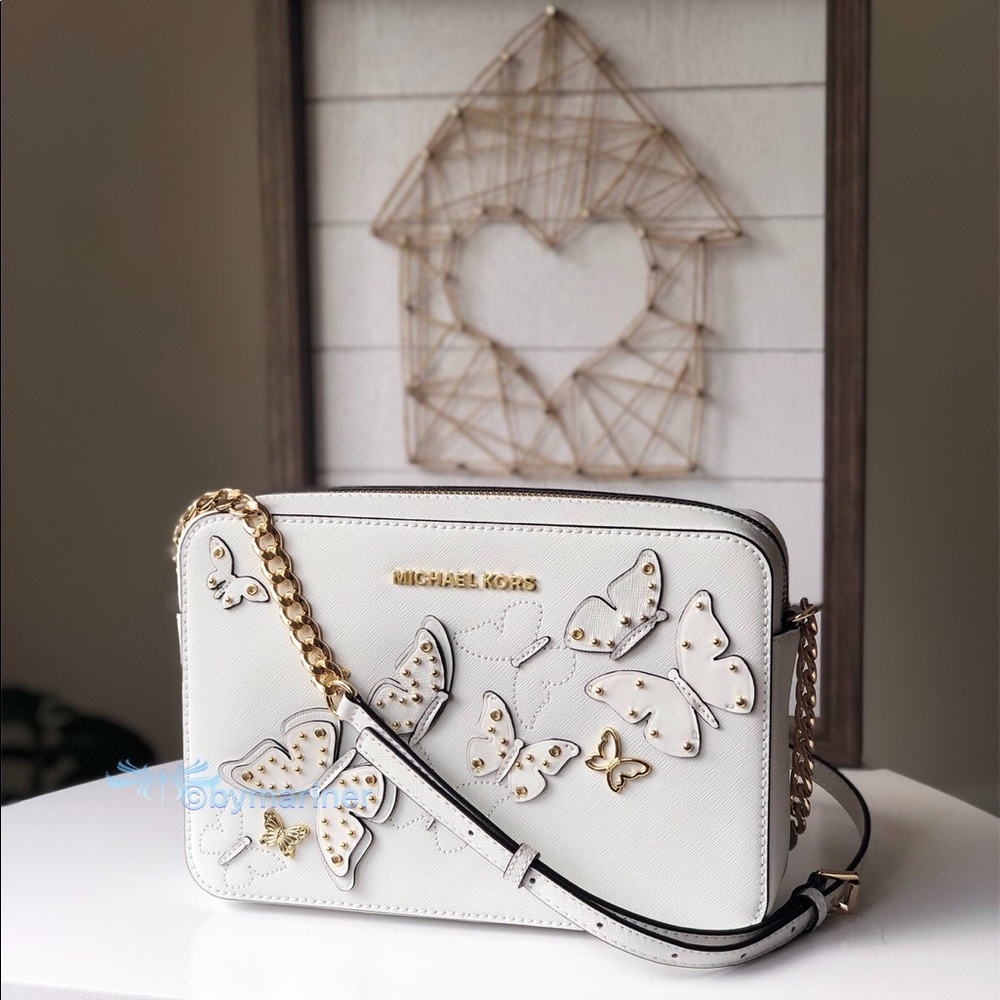 🍀NWT Michael Kors Butterflies Crossbody - Picture 2 of 7